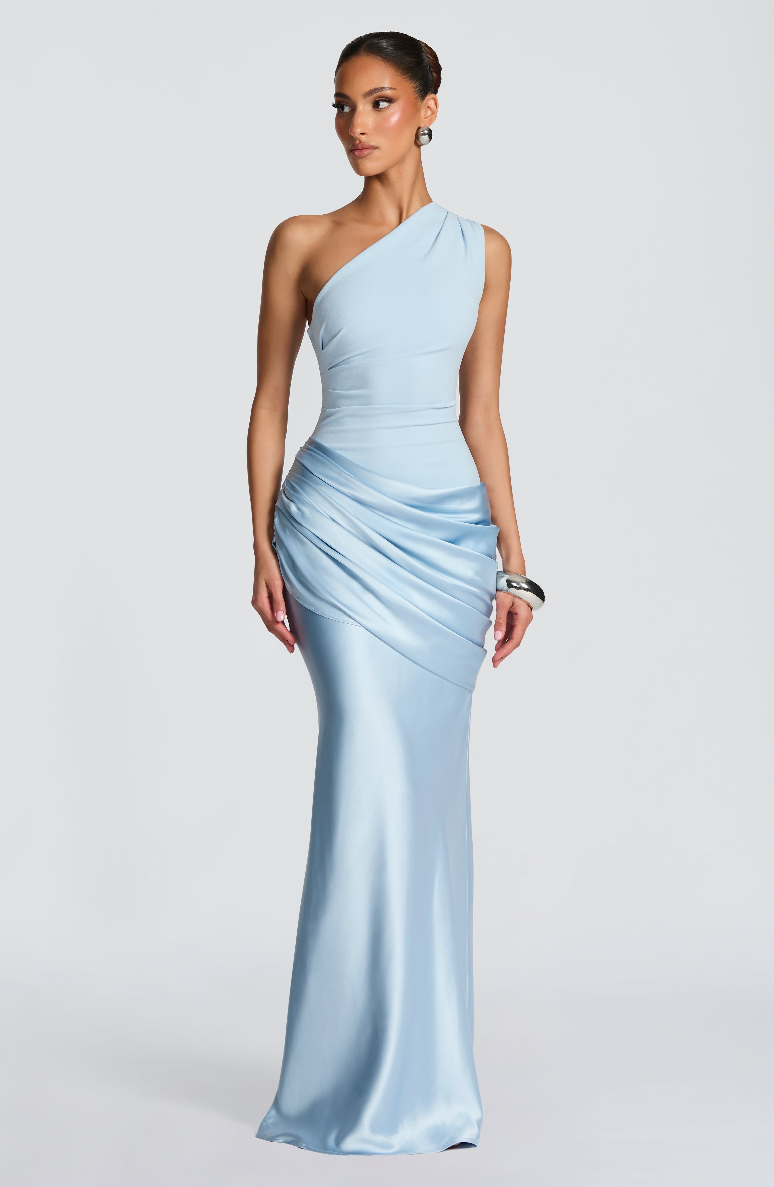 Glacier One Shoulder Gown