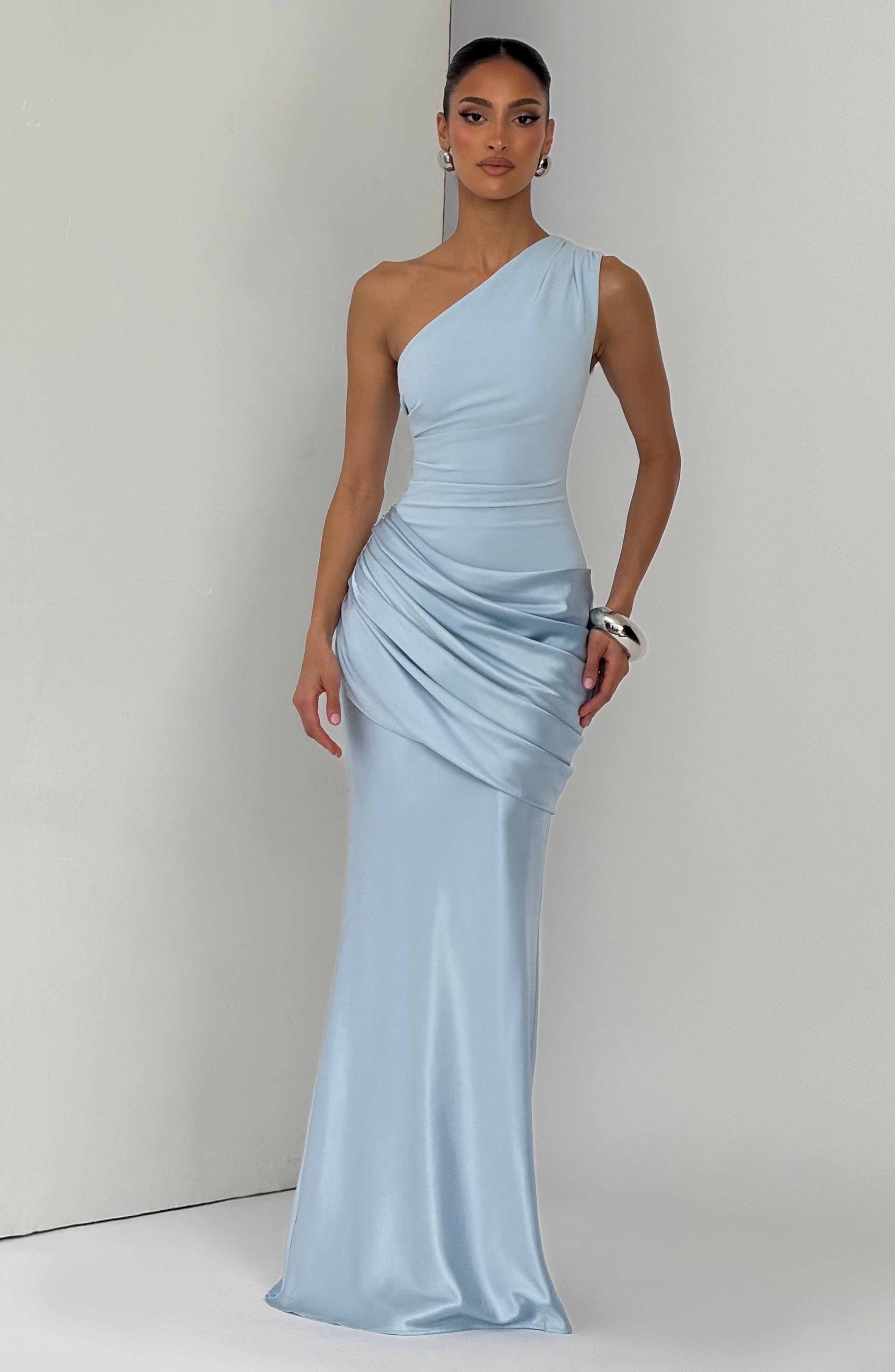 Glacier One Shoulder Gown