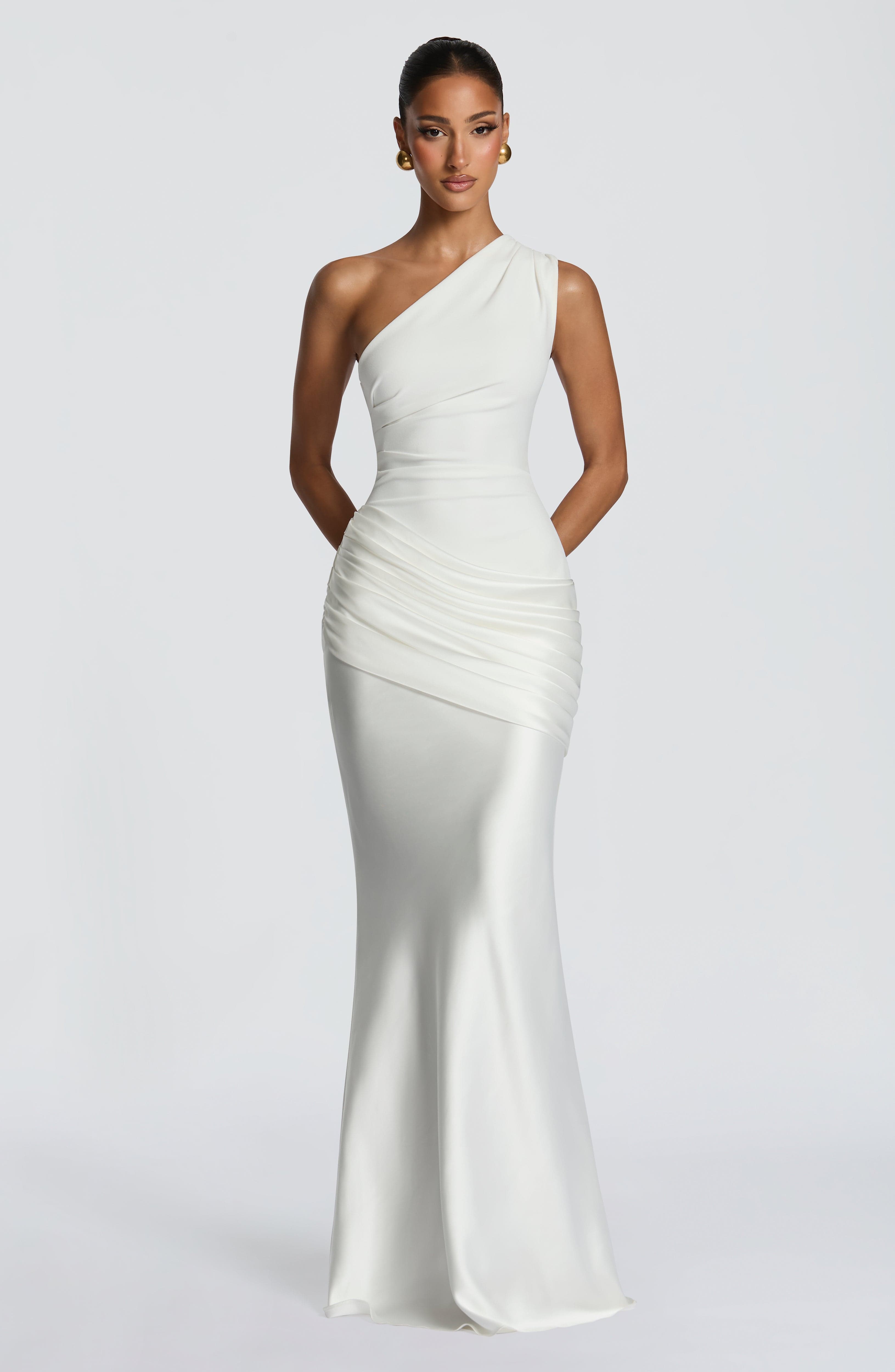 Glacier One Shoulder Gown
