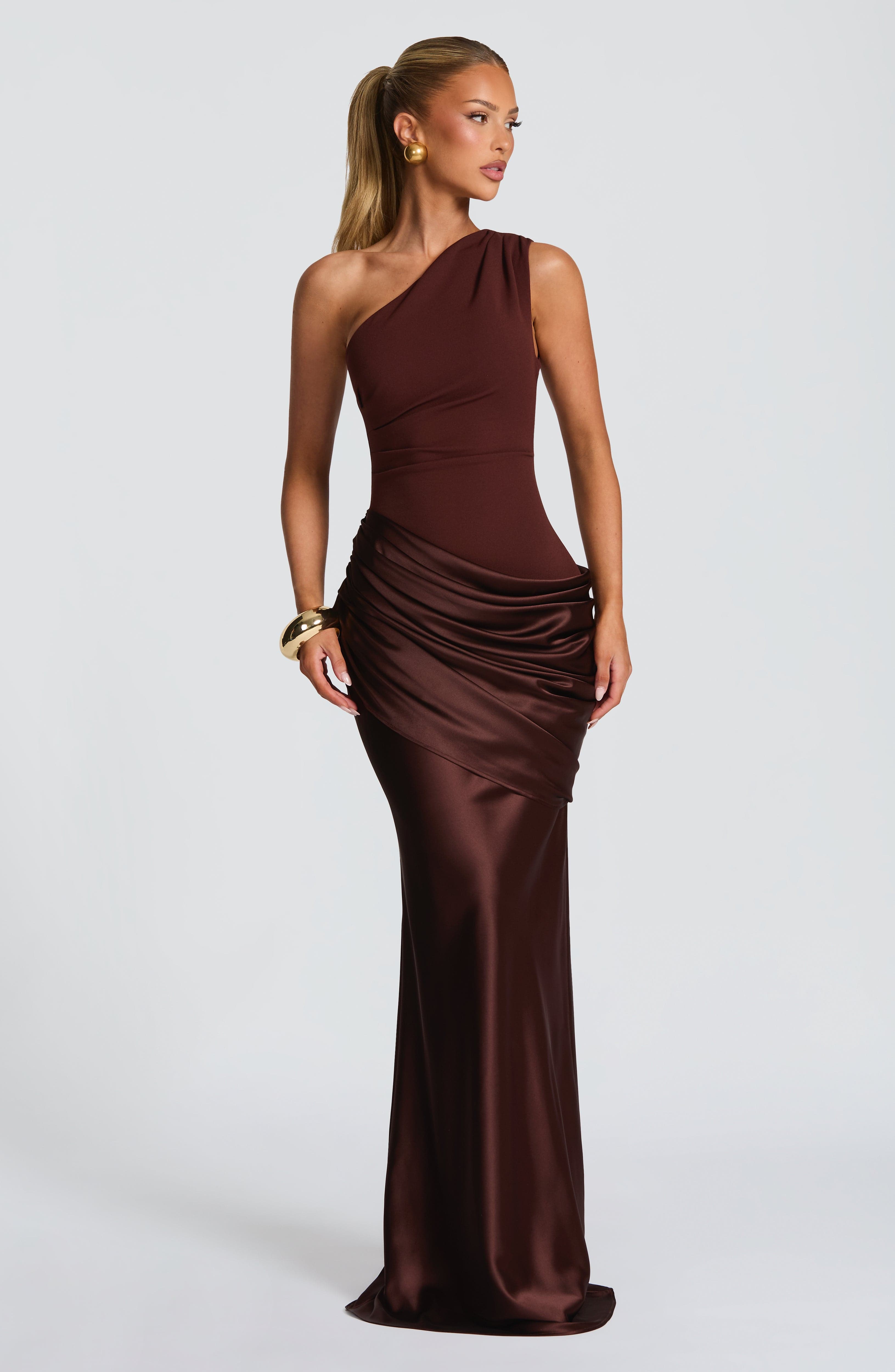 Glacier One Shoulder Gown