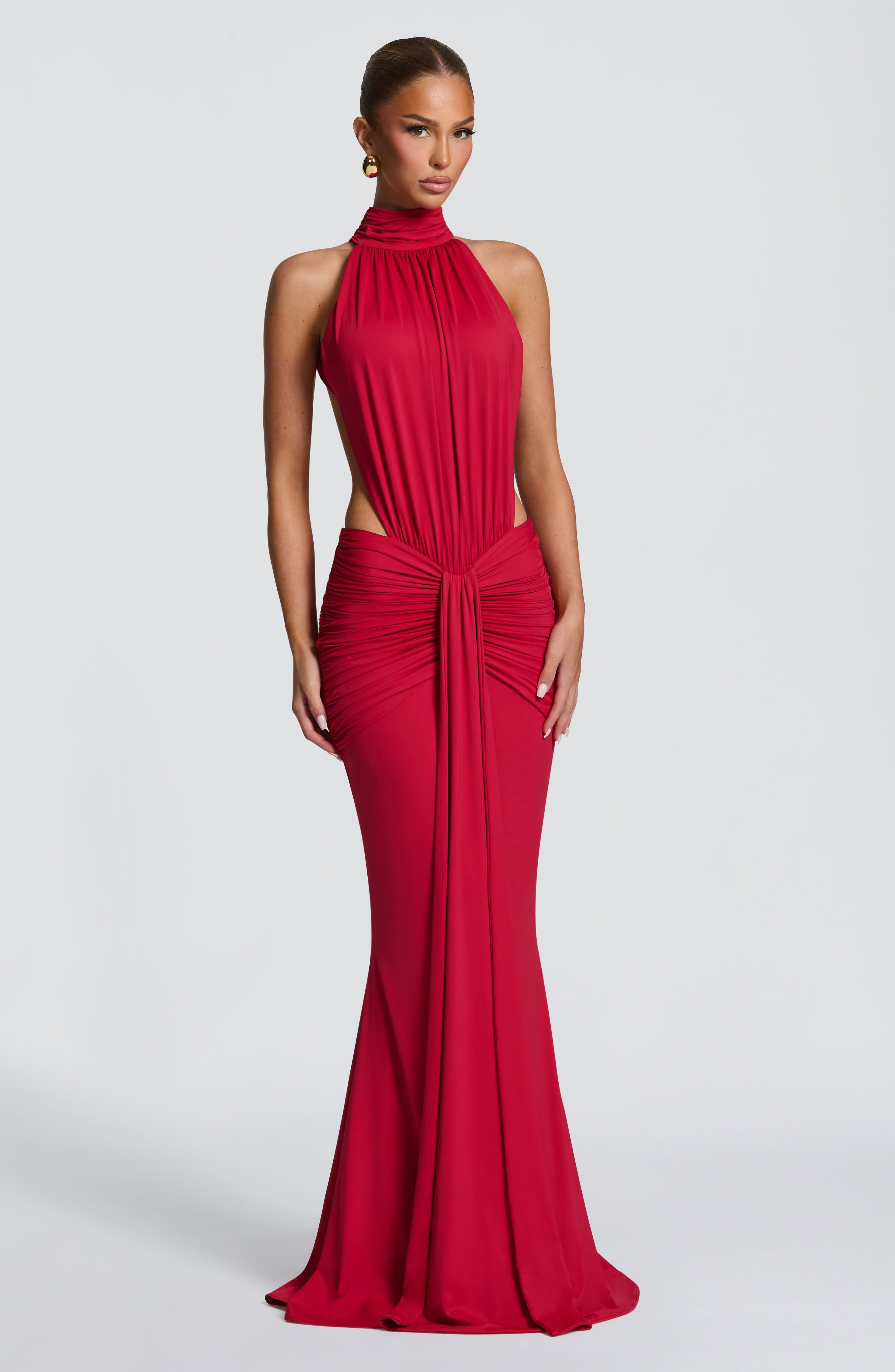 Valencia Ruched Gown Dress