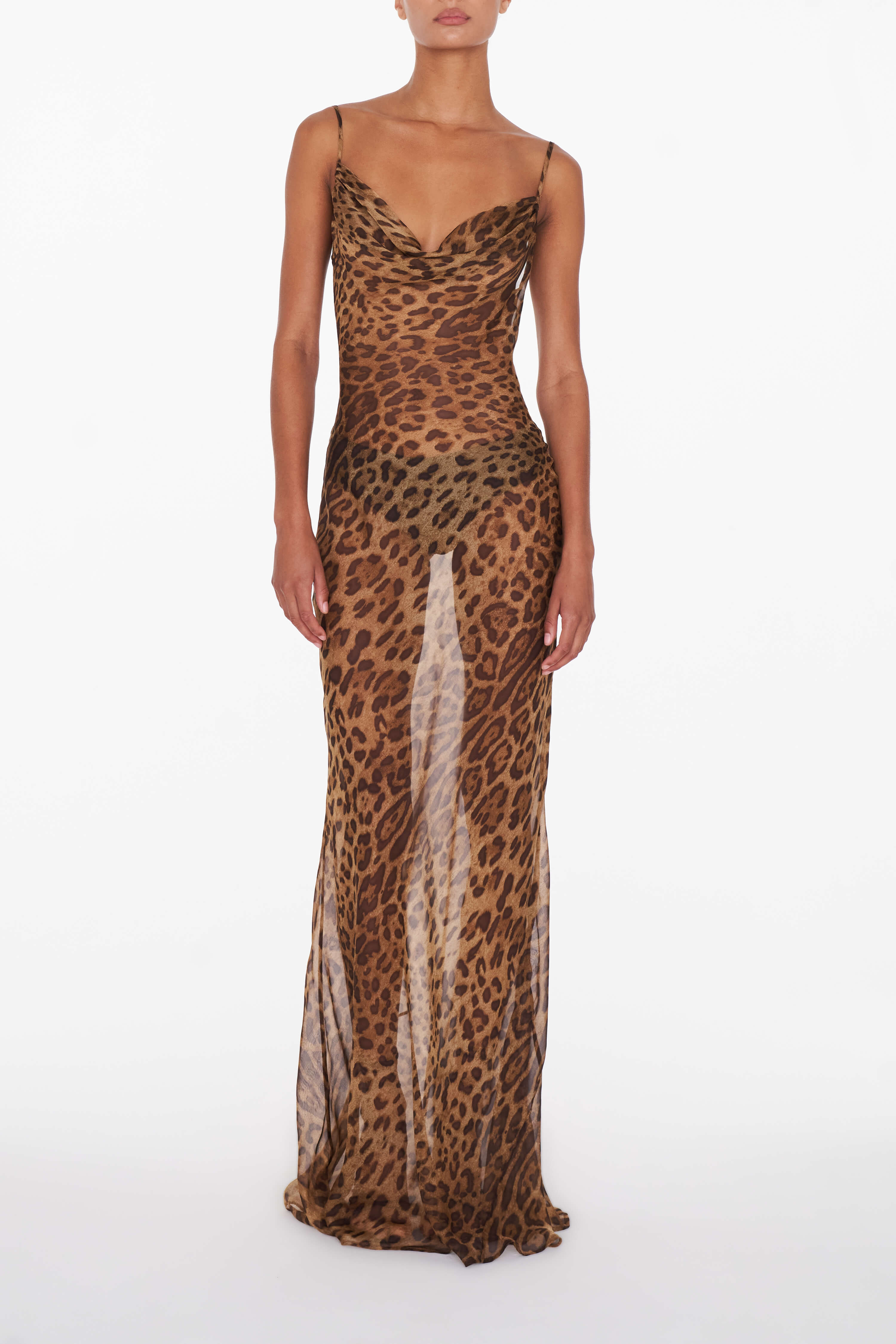 Valentina Leopard Maxi Dress