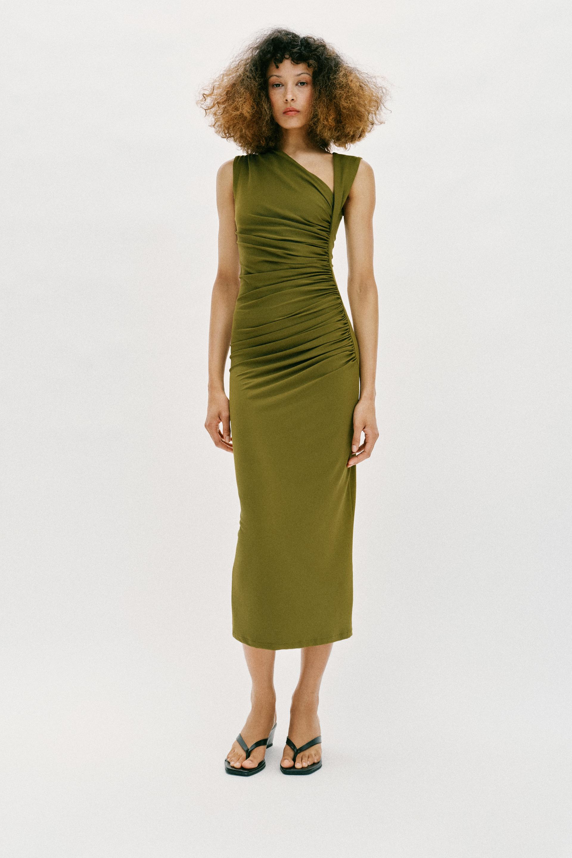Nina Draped Midi Dress