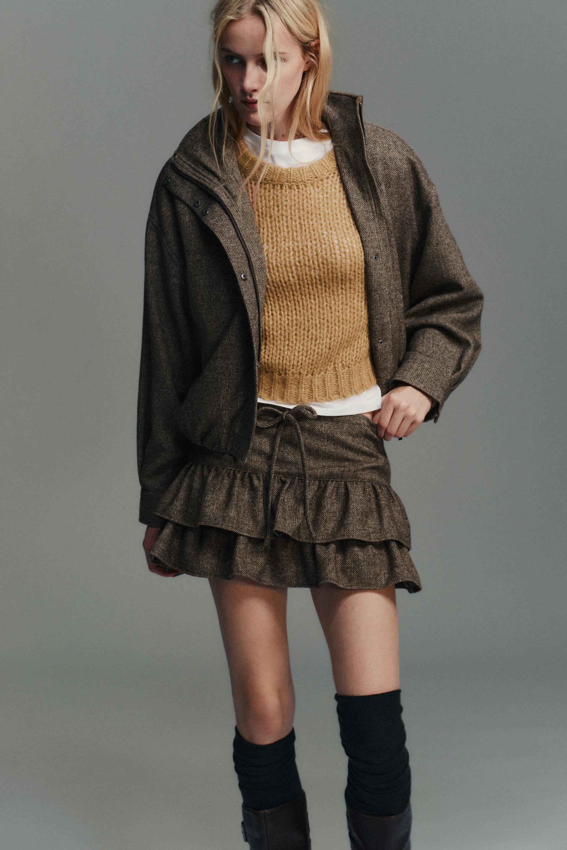Wool Blend Ruffle Set