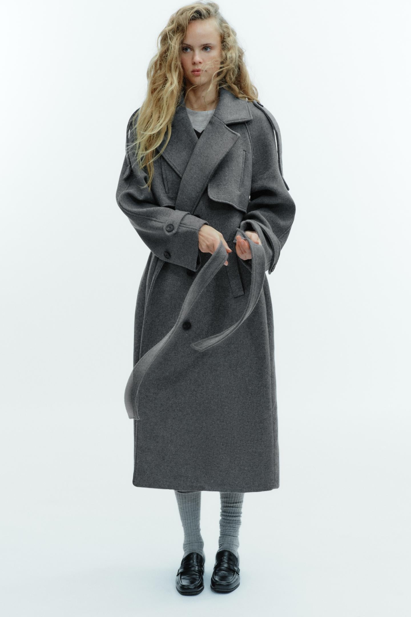 Aurora Belted Long Coat