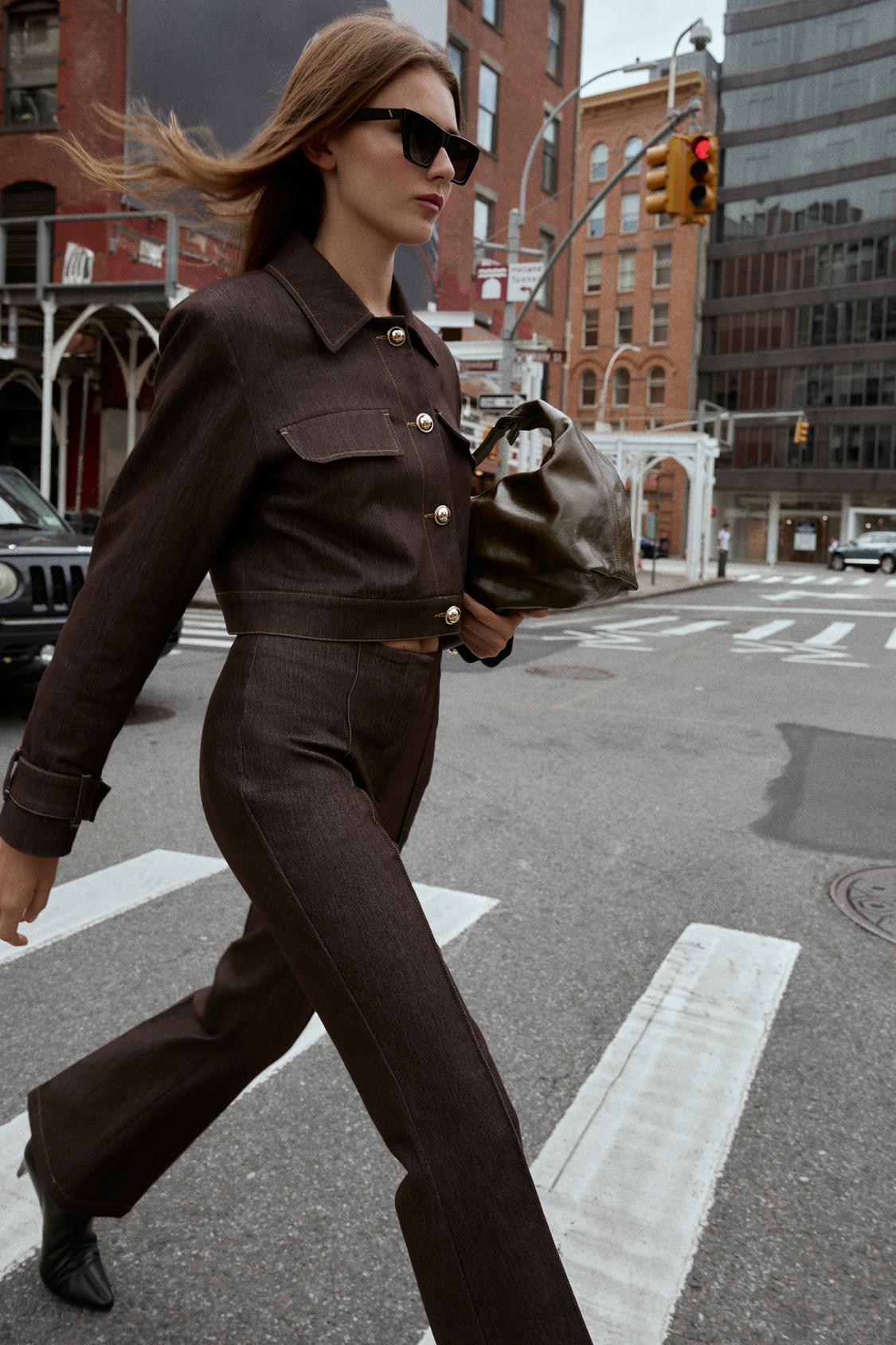 Contrast Stitch Tailored Set