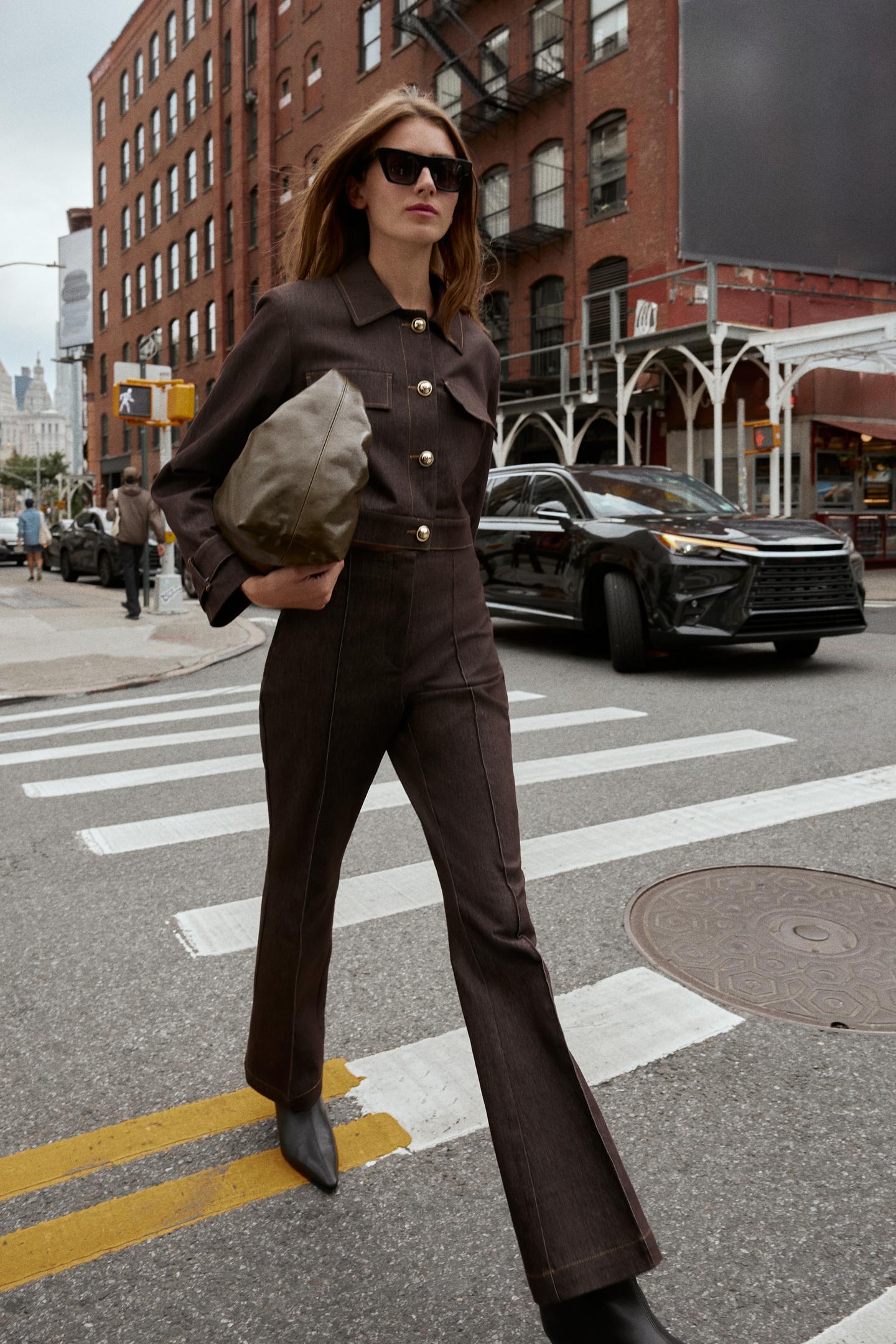 Contrast Stitch Tailored Set