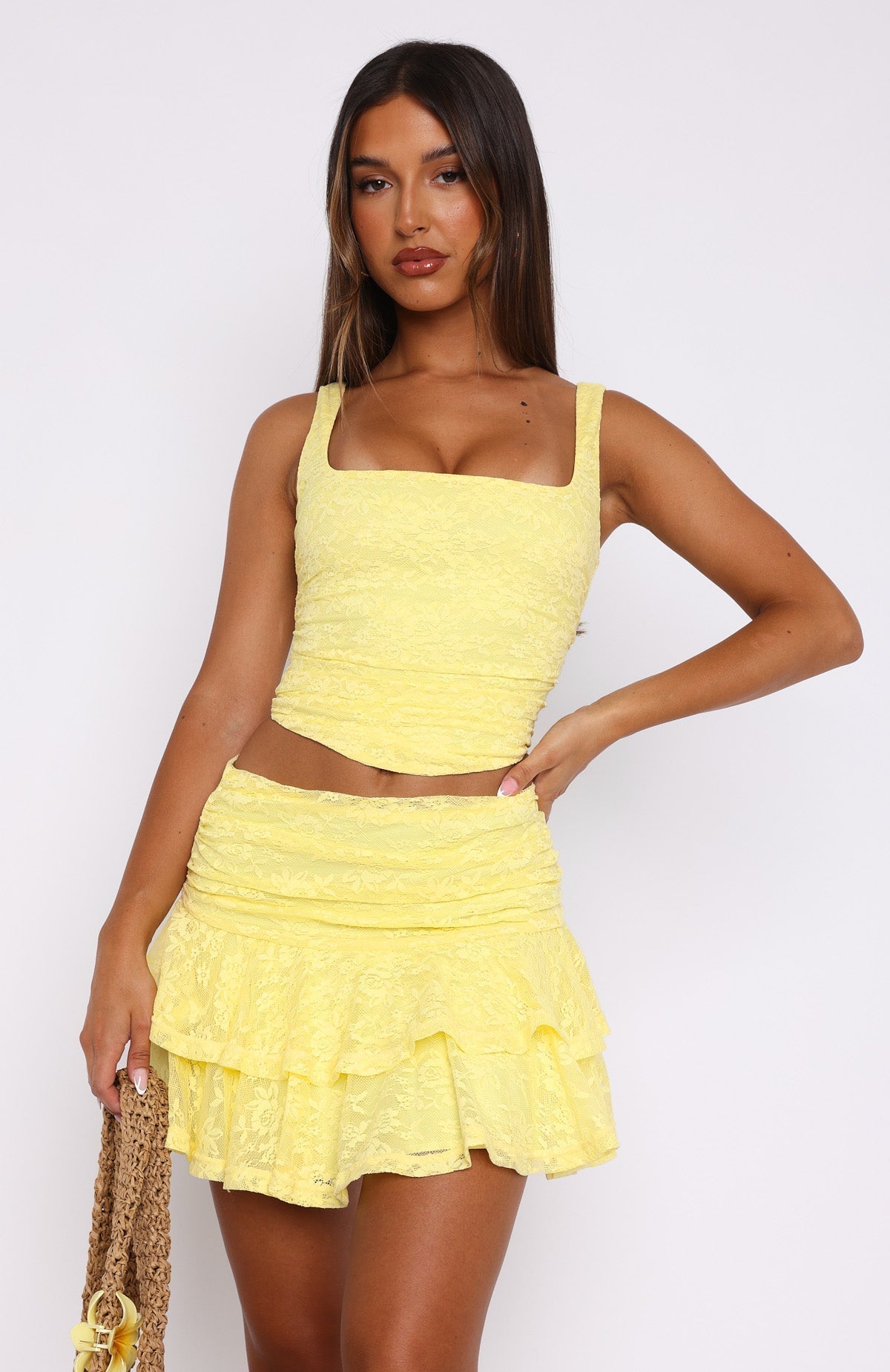 Lemon Party Bustier Set