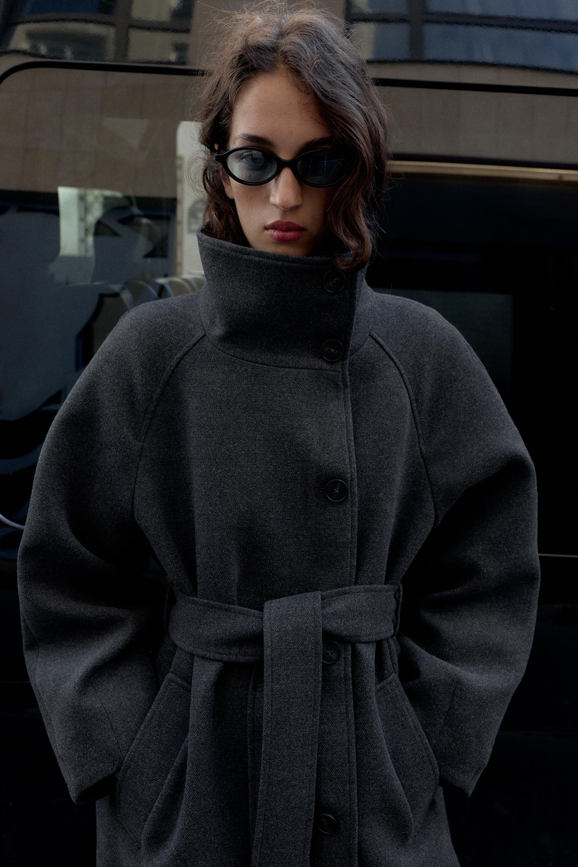 Serenelle Belted Wool Coat