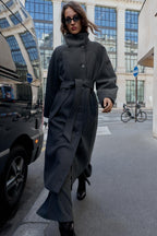 Serenelle Belted Wool Coat