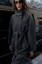 Serenelle Belted Wool Coat