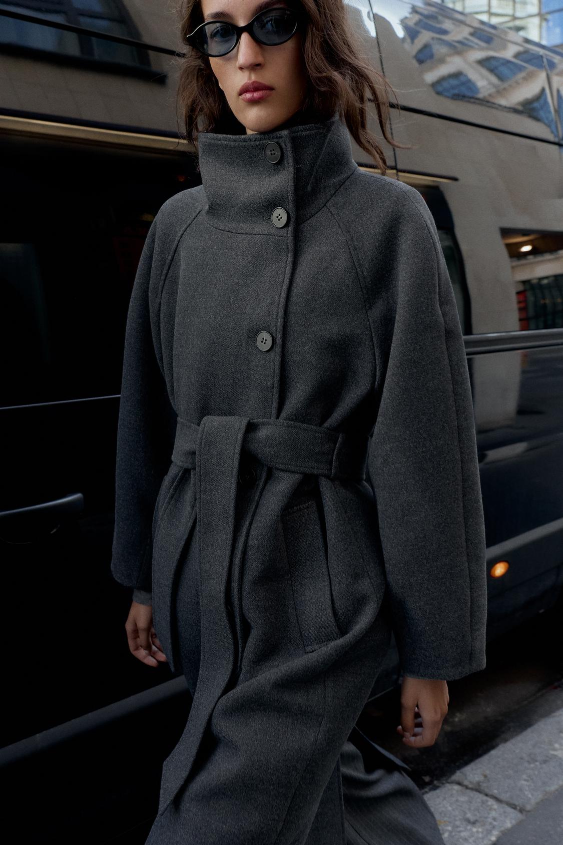 Serenelle Belted Wool Coat