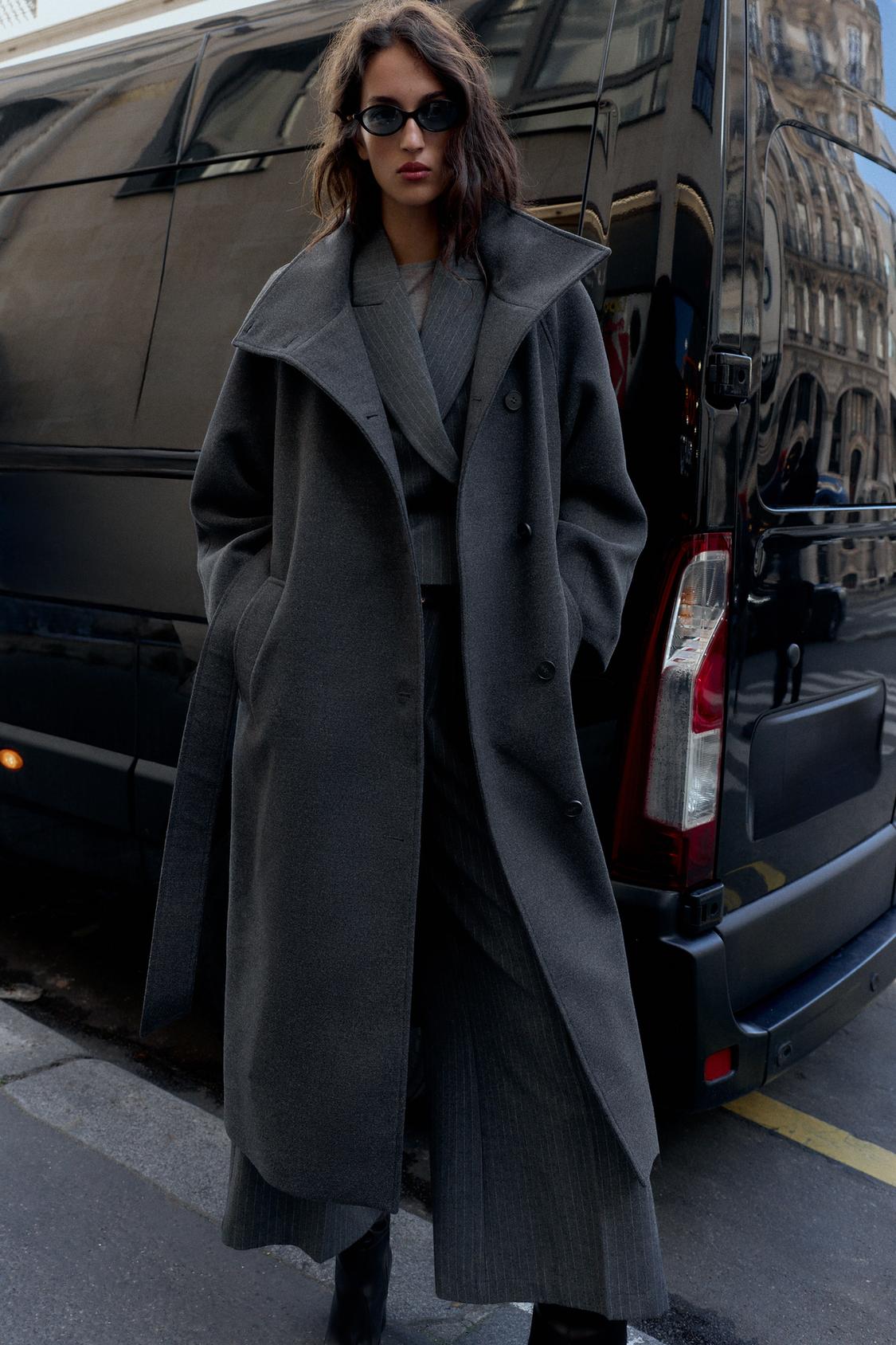 Serenelle Belted Wool Coat