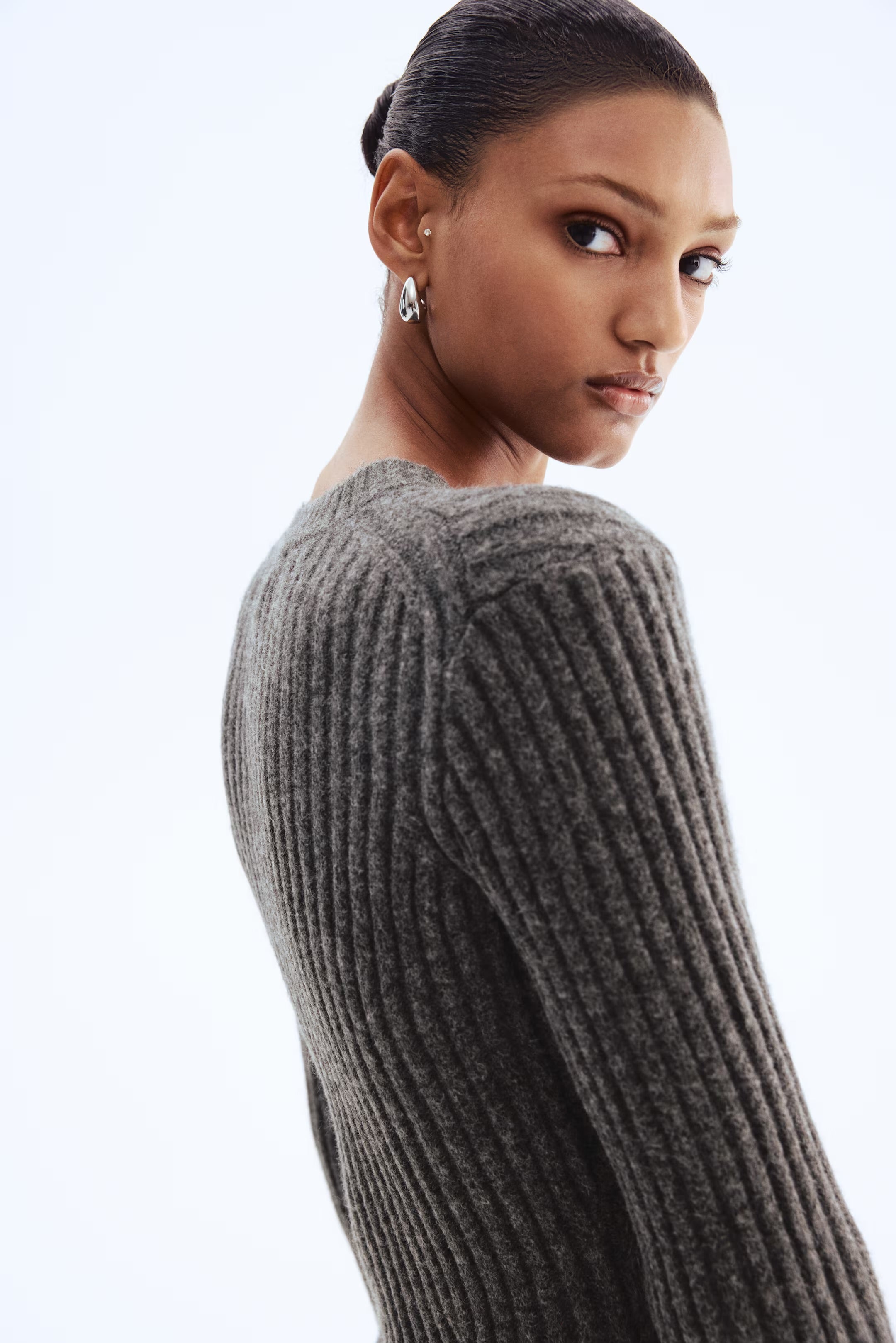 Luxe Ribbed Mini Dress