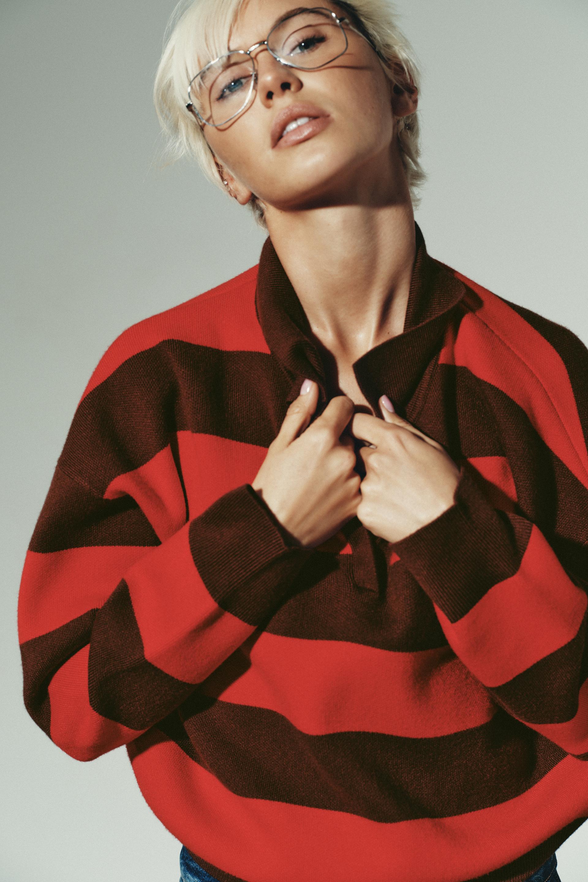 Knitted Polo Sweater