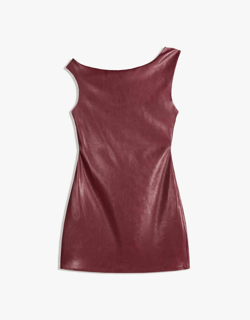 Sofia Leather Mini Dress