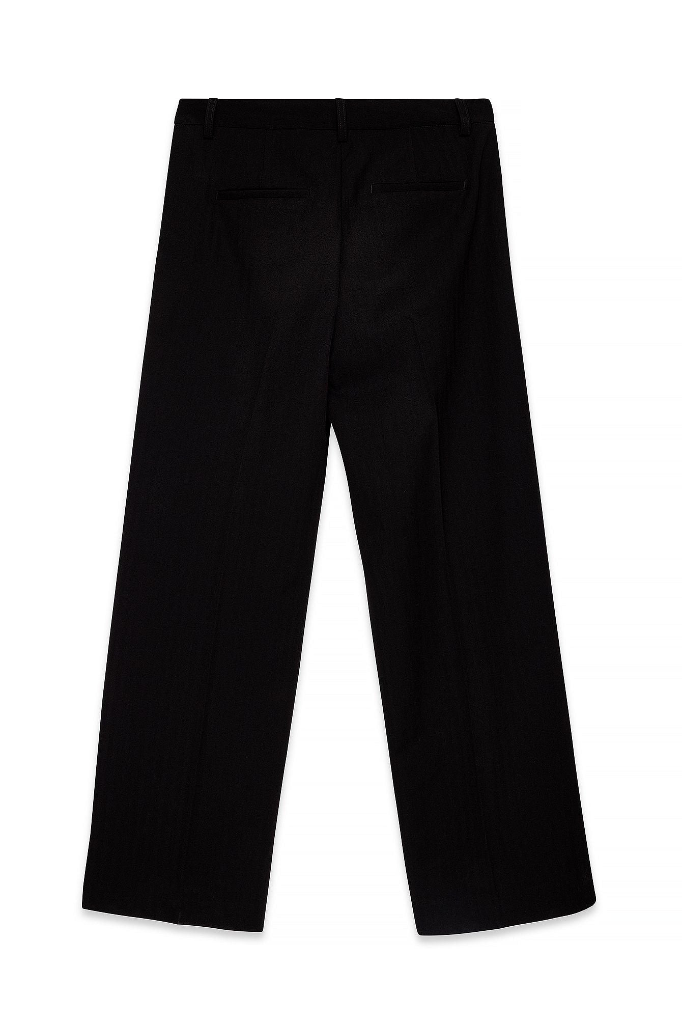 Structured Wide-Leg Trousers