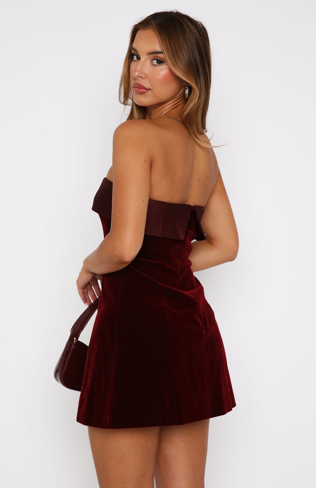 Crimson Draped Mini