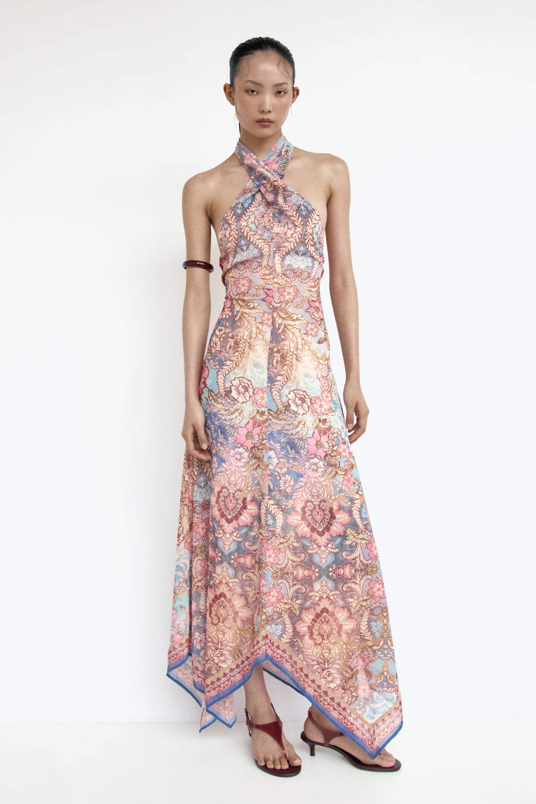 Luna Cross Halter Maxi