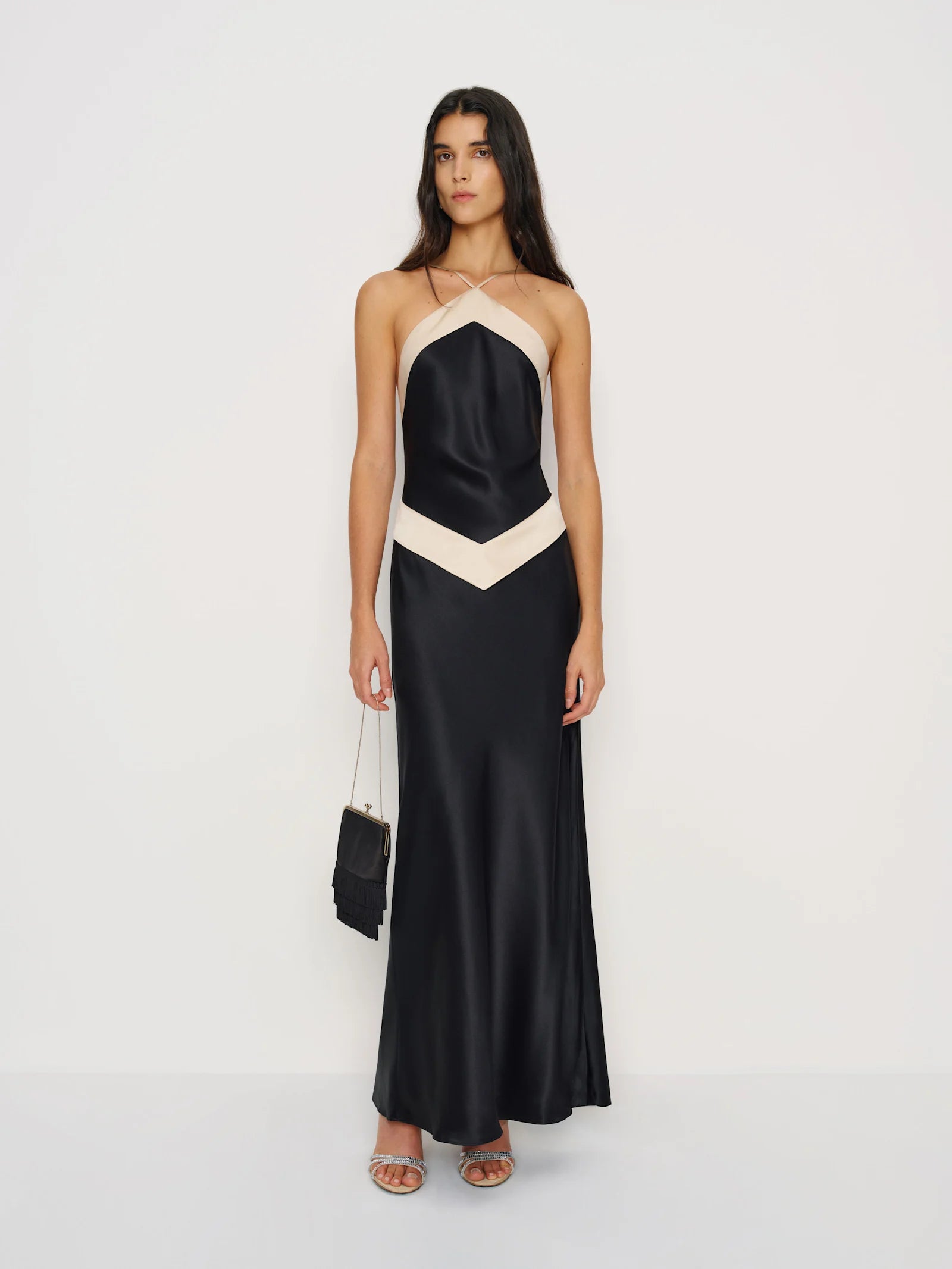 Elara Silk Maxi Dress