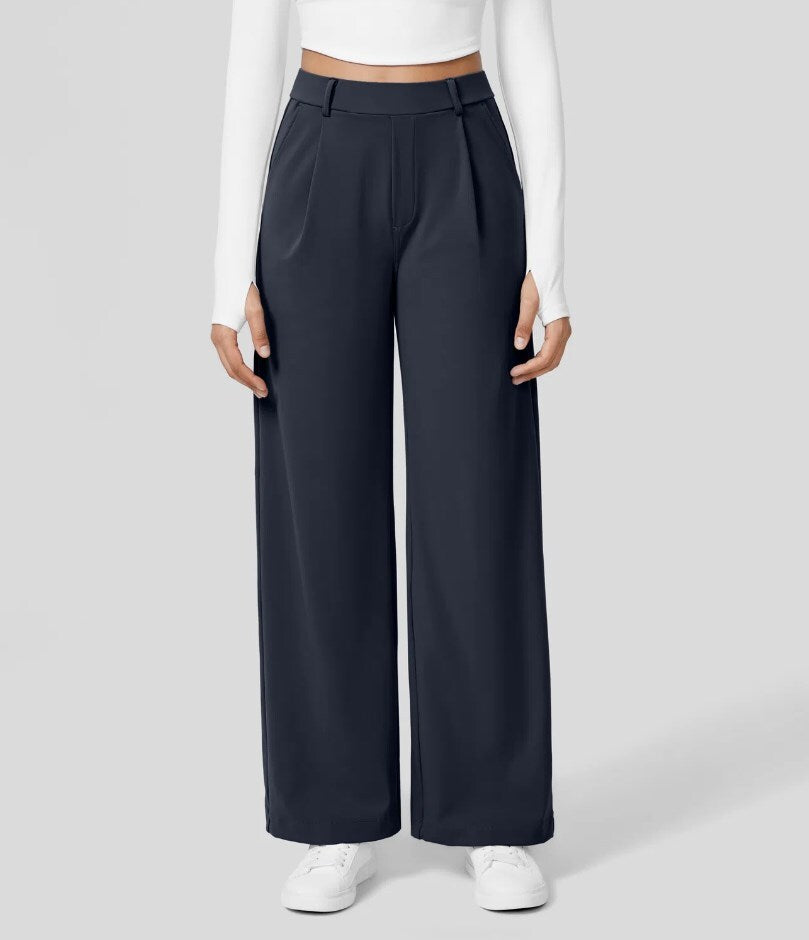 Lunara Wide-Leg Trousers