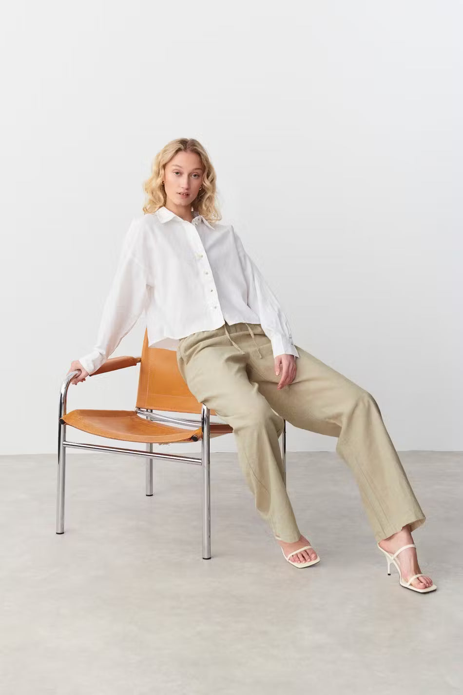 Amaya Linen Blend Trousers
