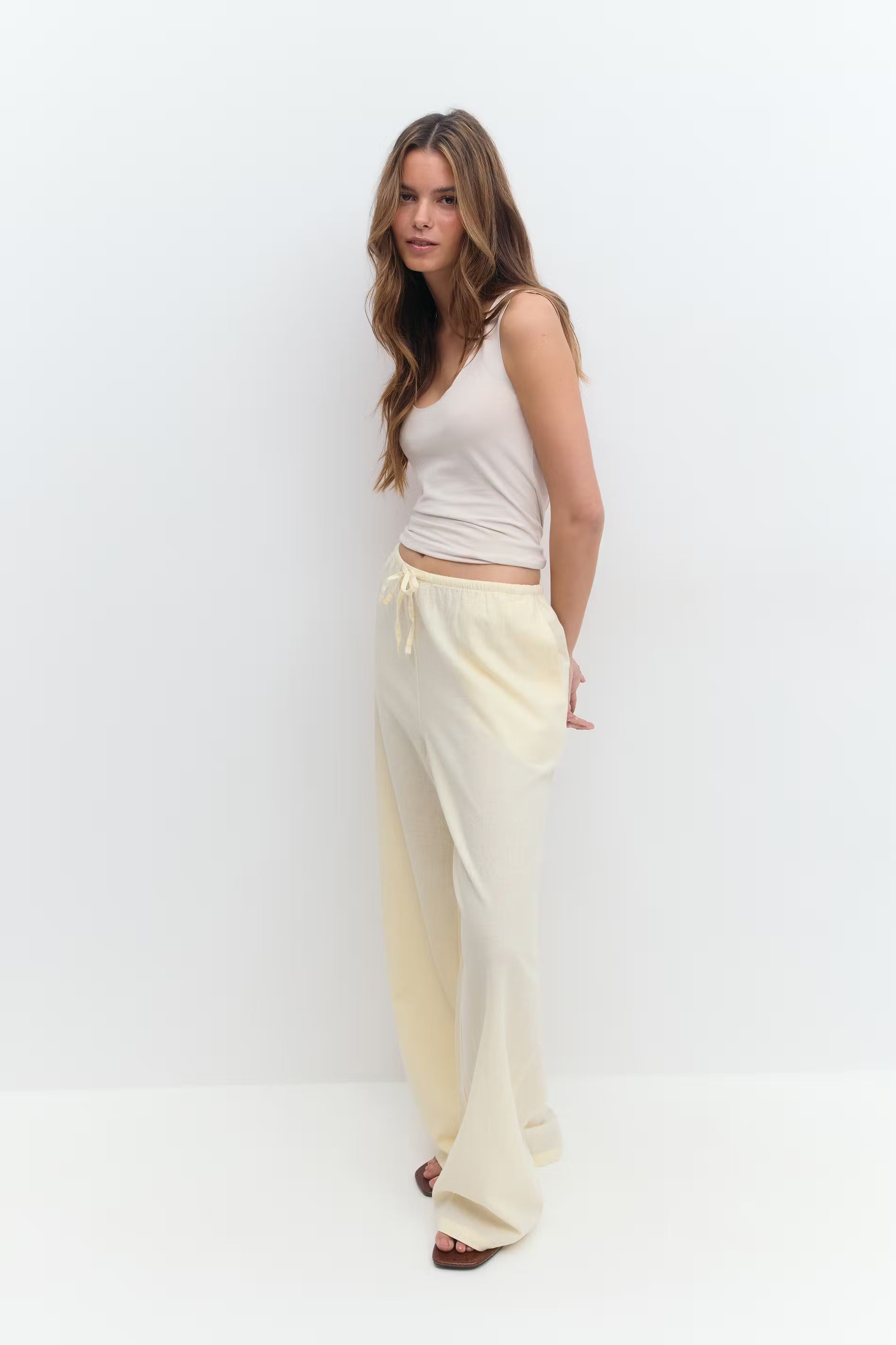 Amaya Linen Blend Trousers