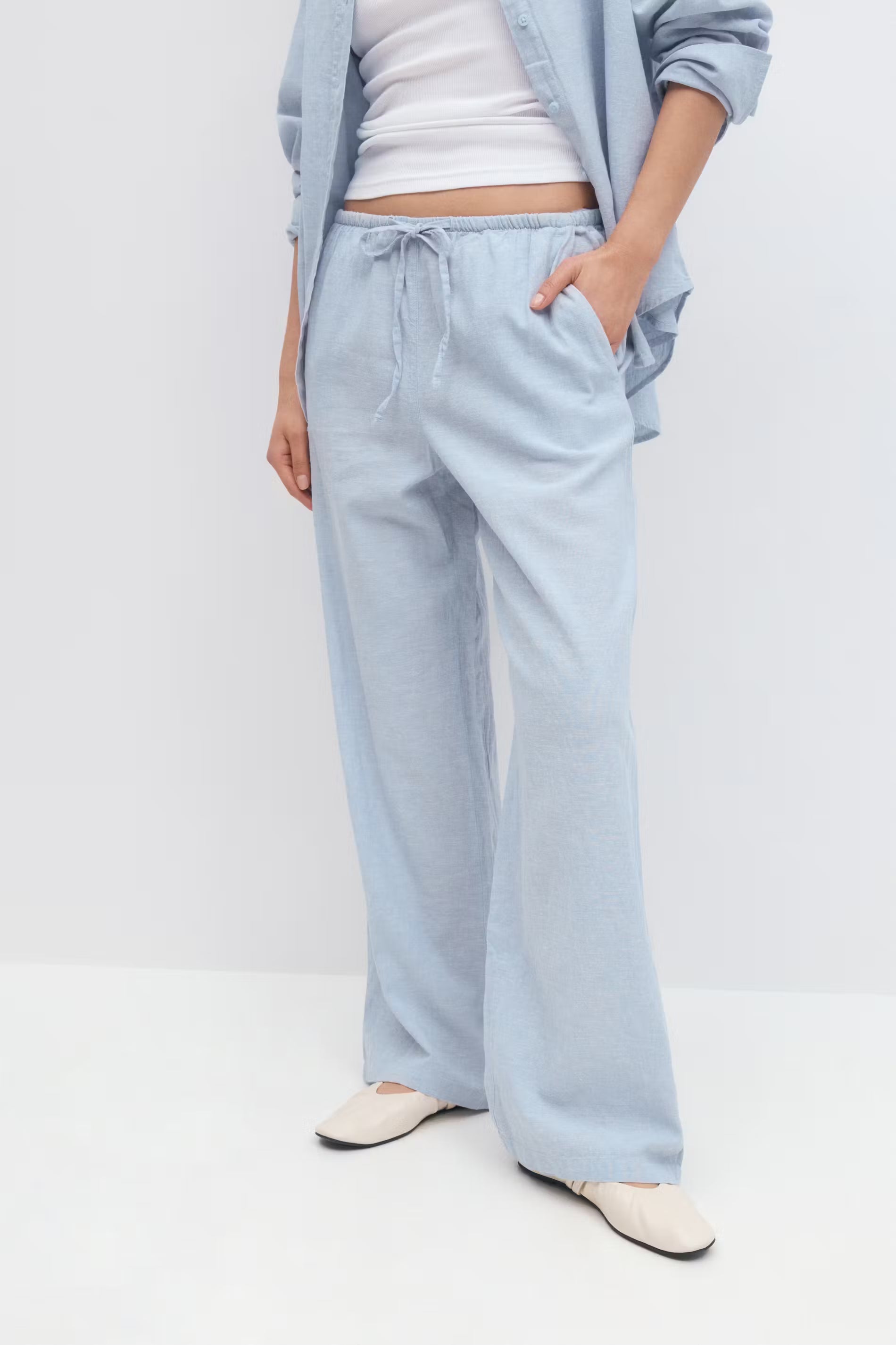 Amaya Linen Blend Trousers