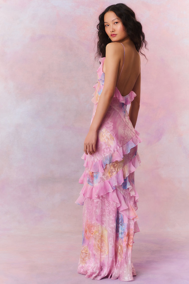 Riviera Ruffle Maxi Dress