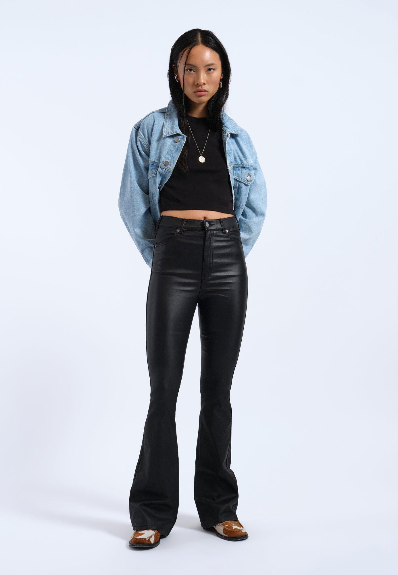 Melina Flare Leather Pants