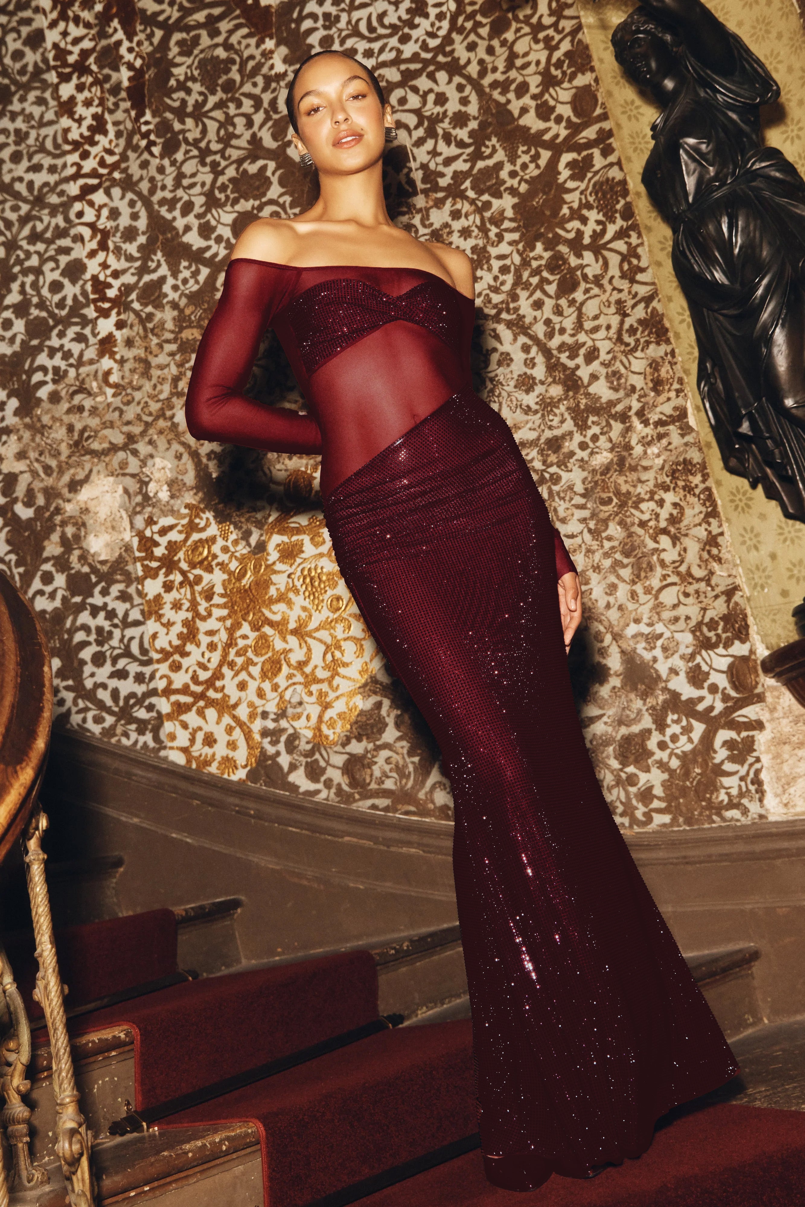 Lumière Off-Shoulder Maxi