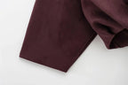 Suede Effect Jacket