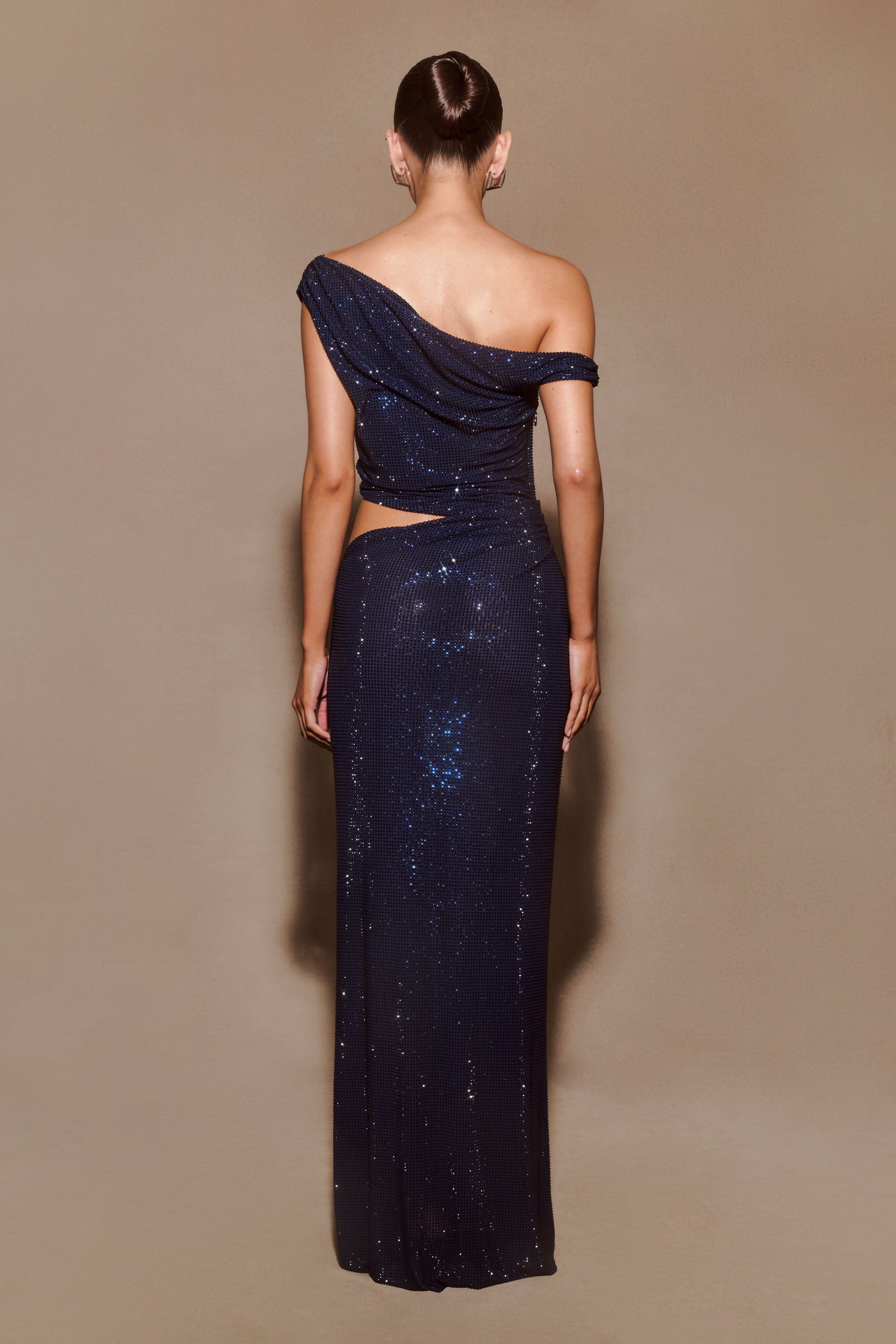Kaia Diamanté One-Shoulder Maxi