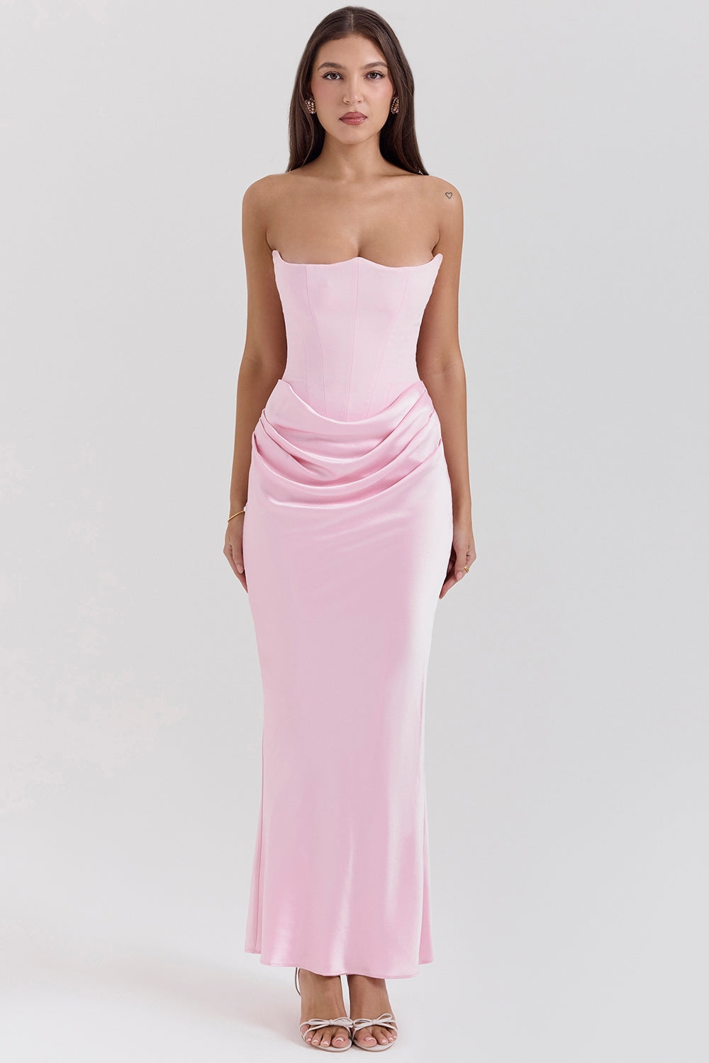 Elysia Draped Gown Dress
