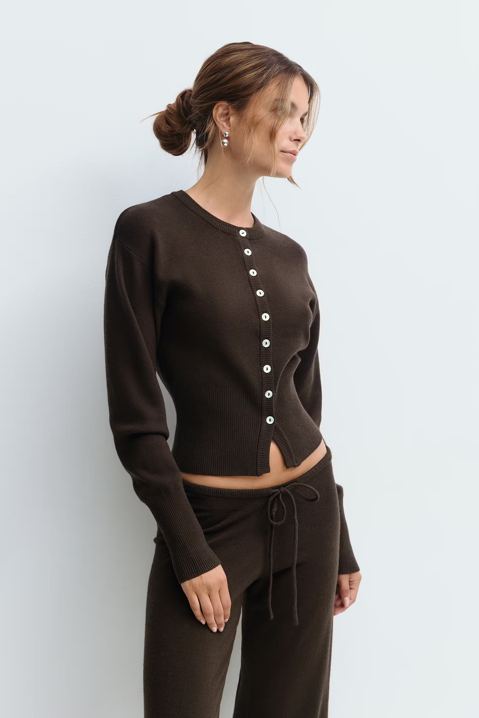 Ribbed Fitted Knit Set