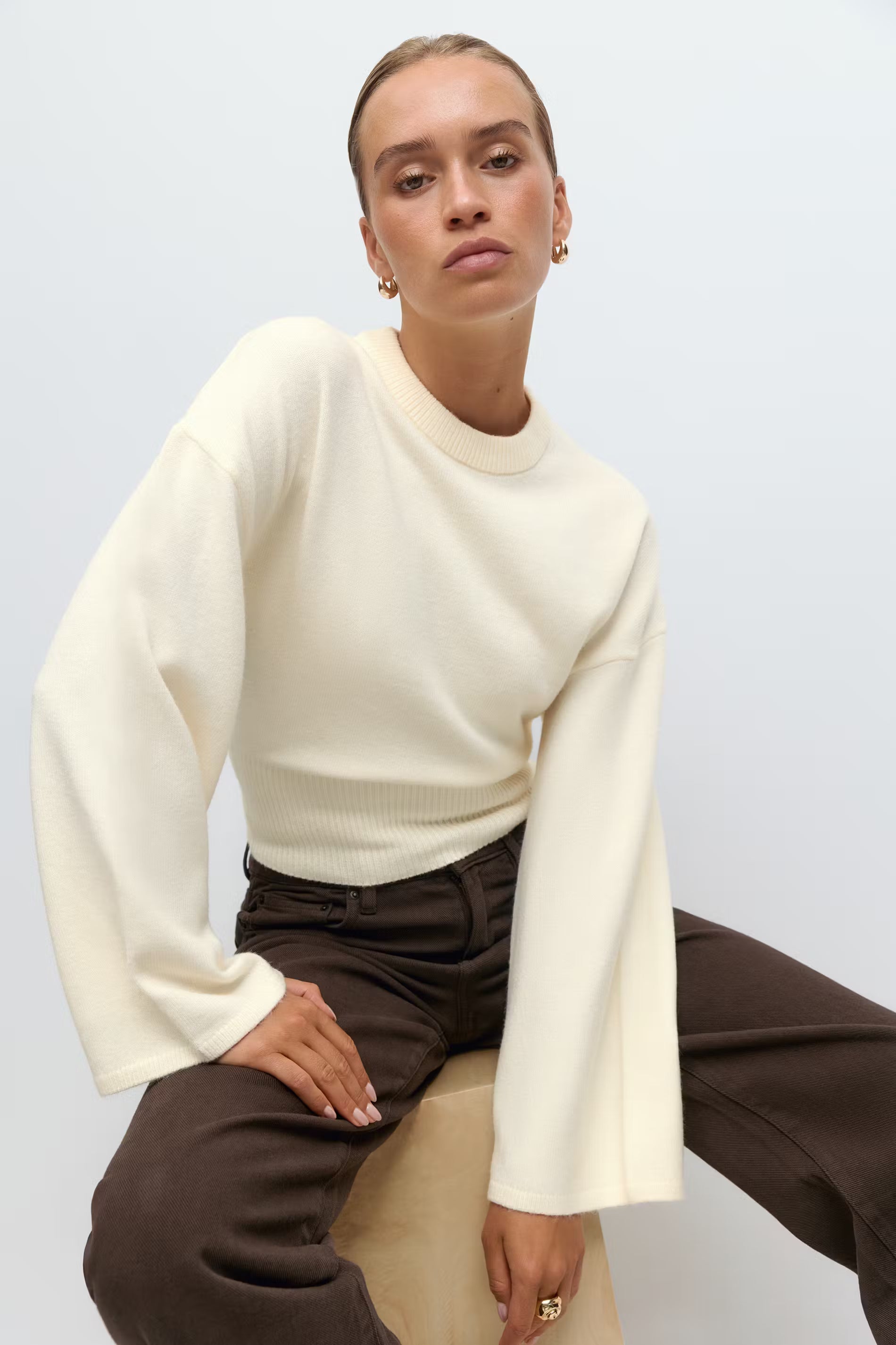 Claudia Sleeve Knitted Top