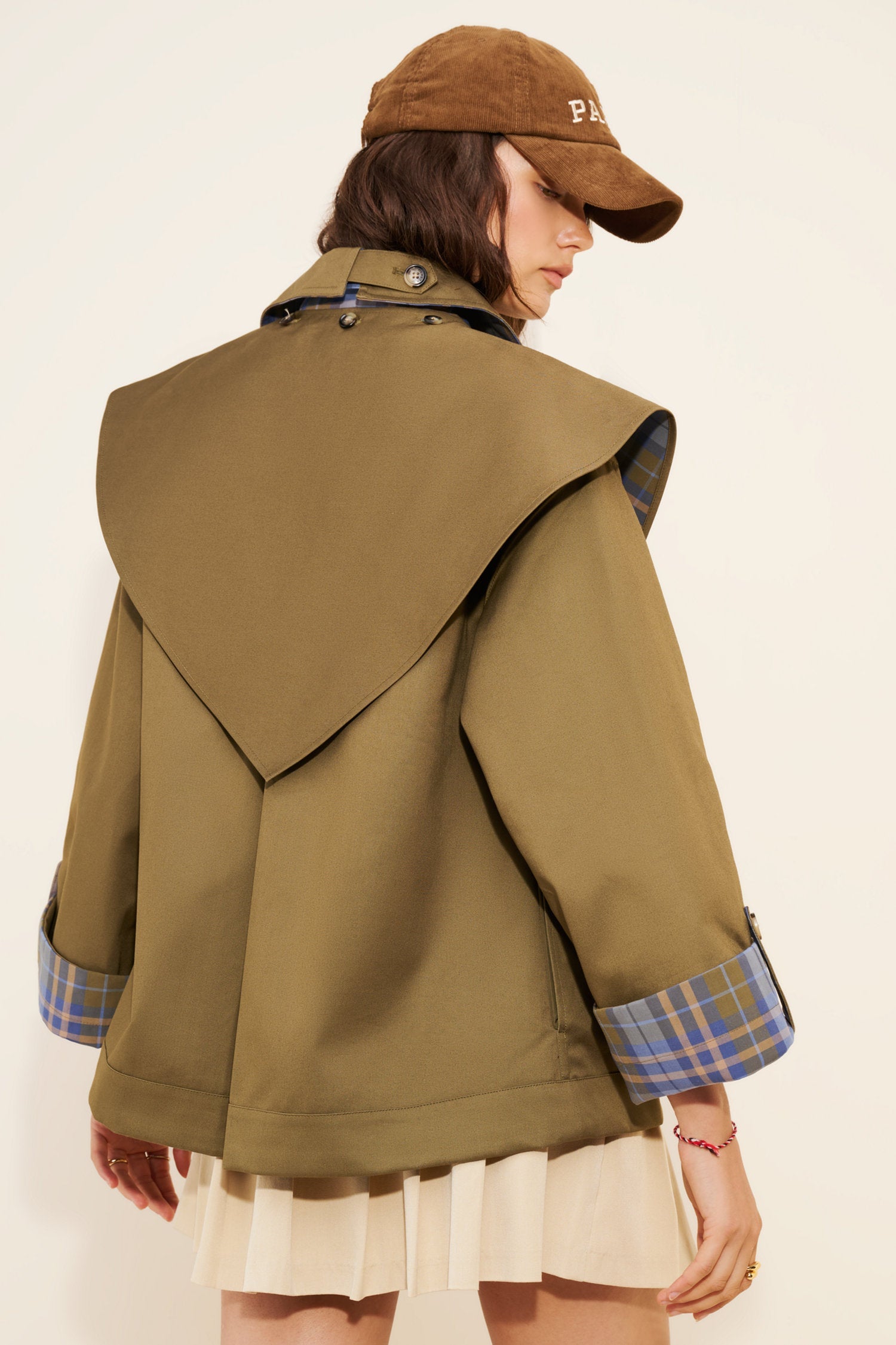 Olive Reversible Crop Trench