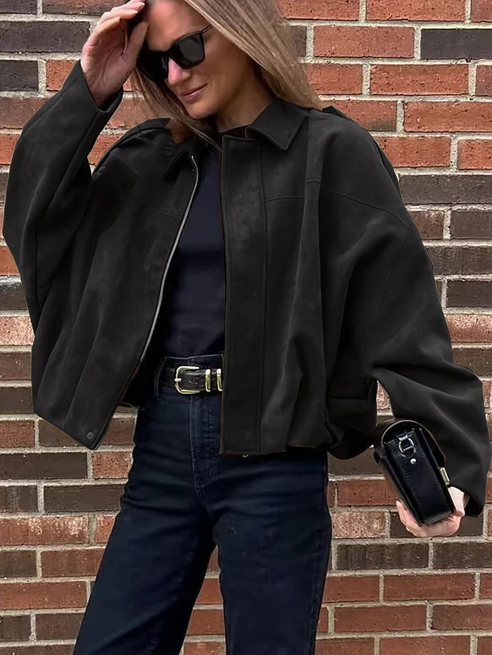 Suede Effect Jacket