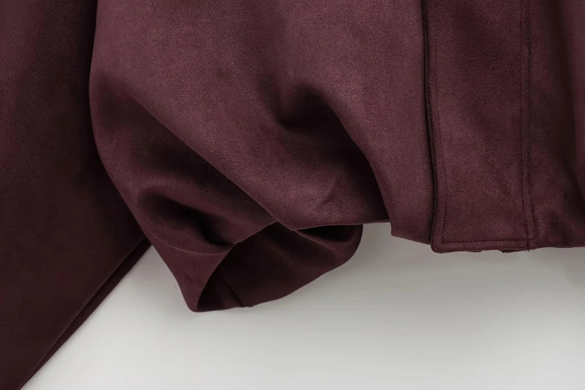 Suede Effect Jacket