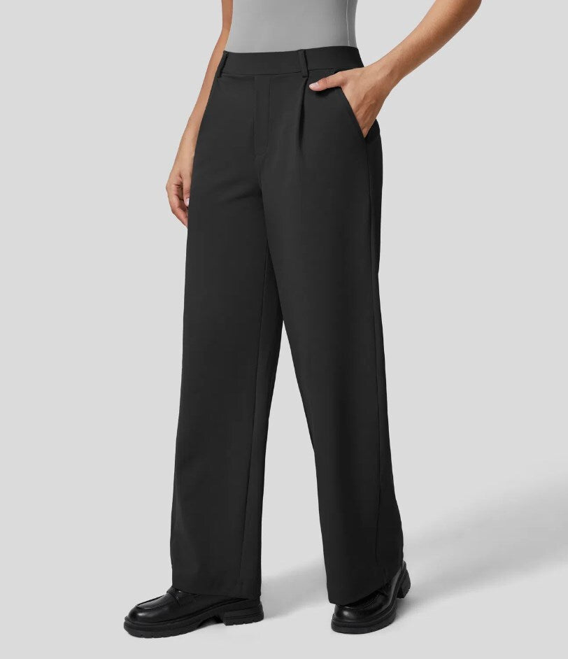 Lunara Wide-Leg Trousers