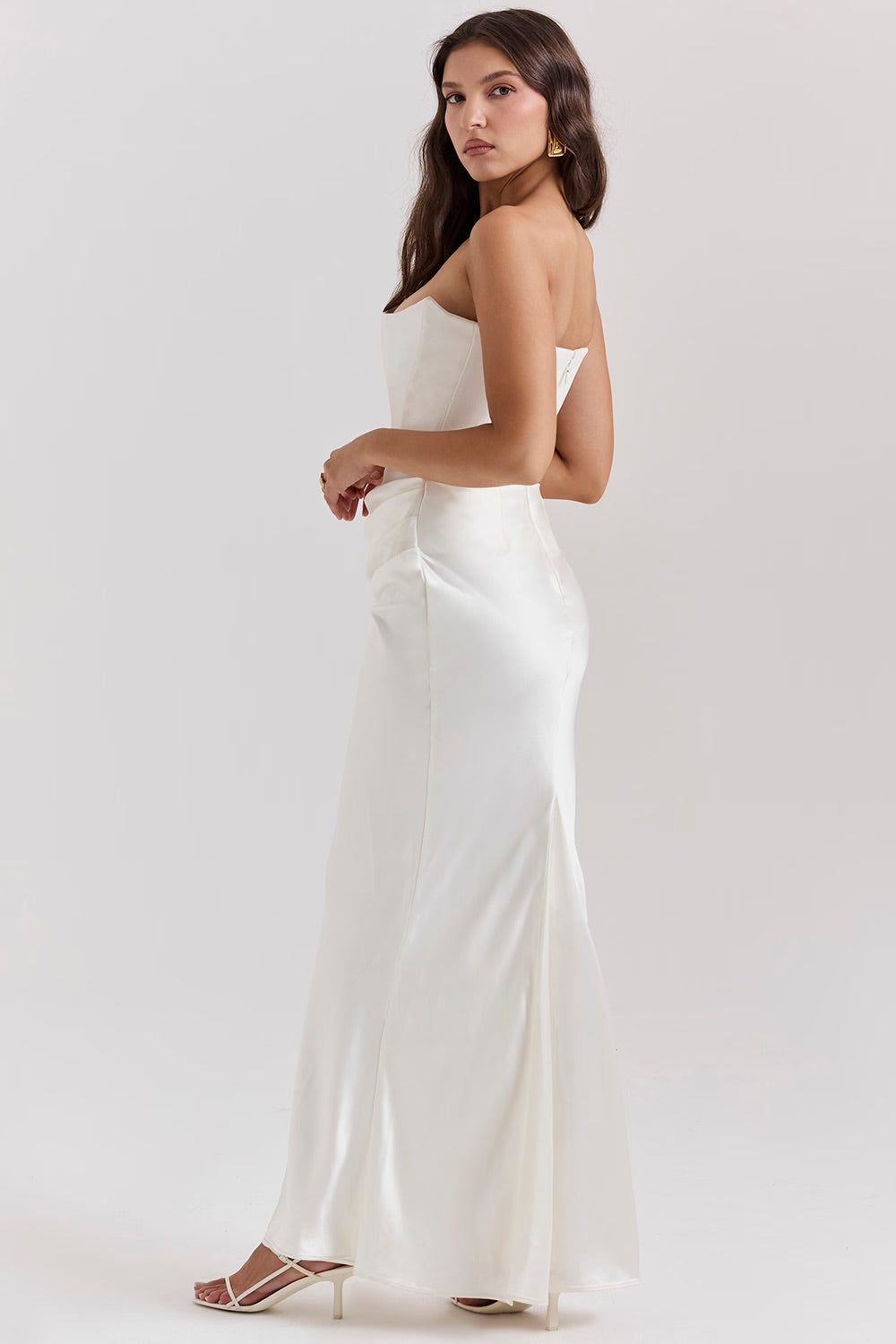 Elysia Draped Gown Dress
