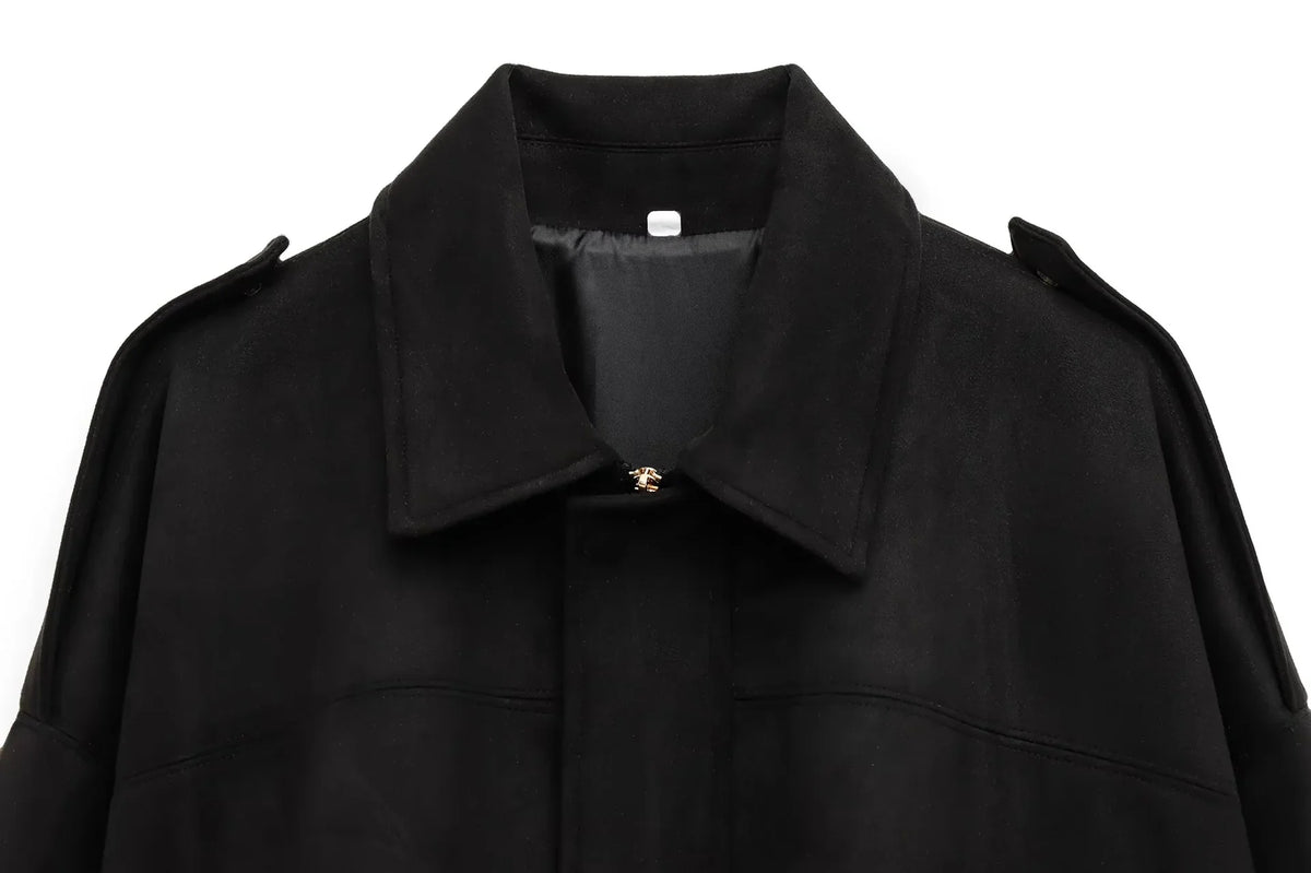 Suede Effect Jacket