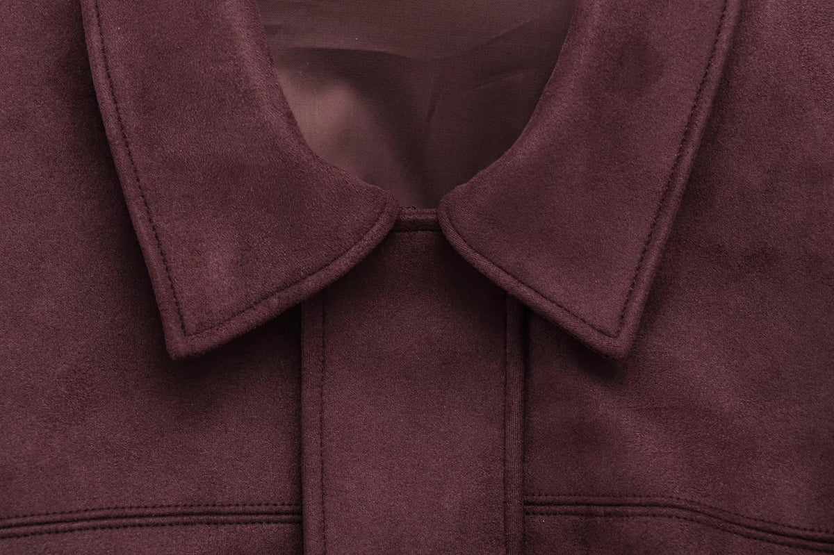 Suede Effect Jacket