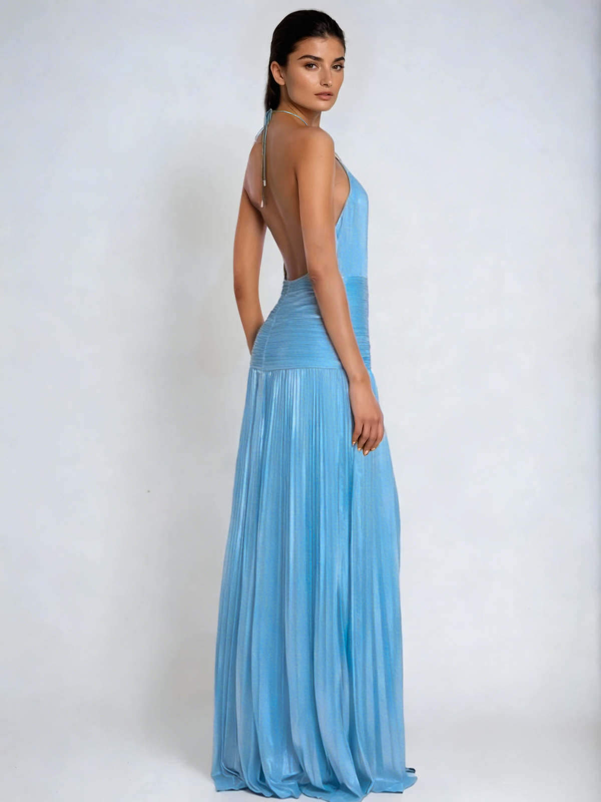 Syriona Metallic Maxi Dress