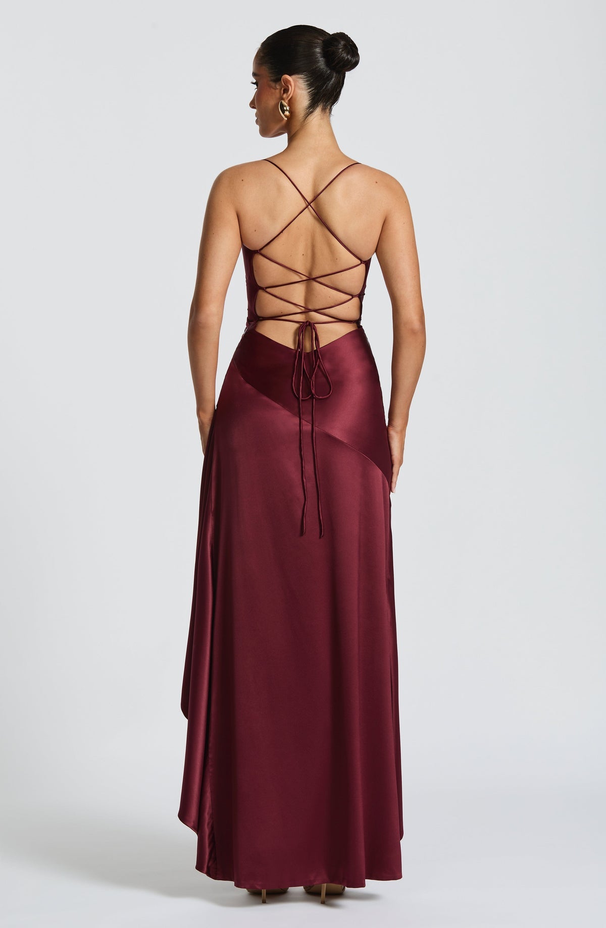 Sorelle Satin Maxi Dress