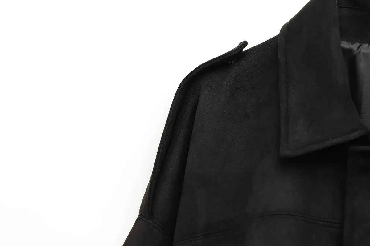 Suede Effect Jacket