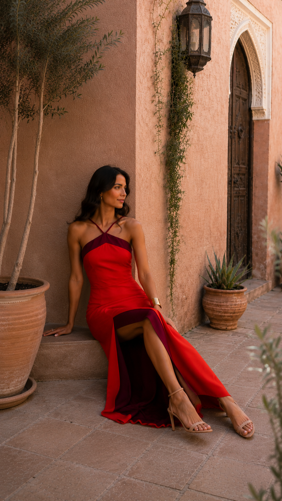 Elora Satin Maxi