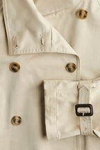 Cropped Belted Trench