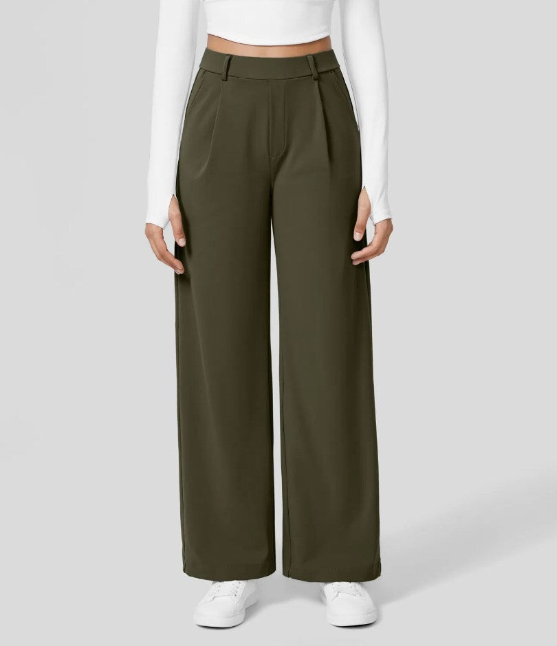 Lunara Wide-Leg Trousers