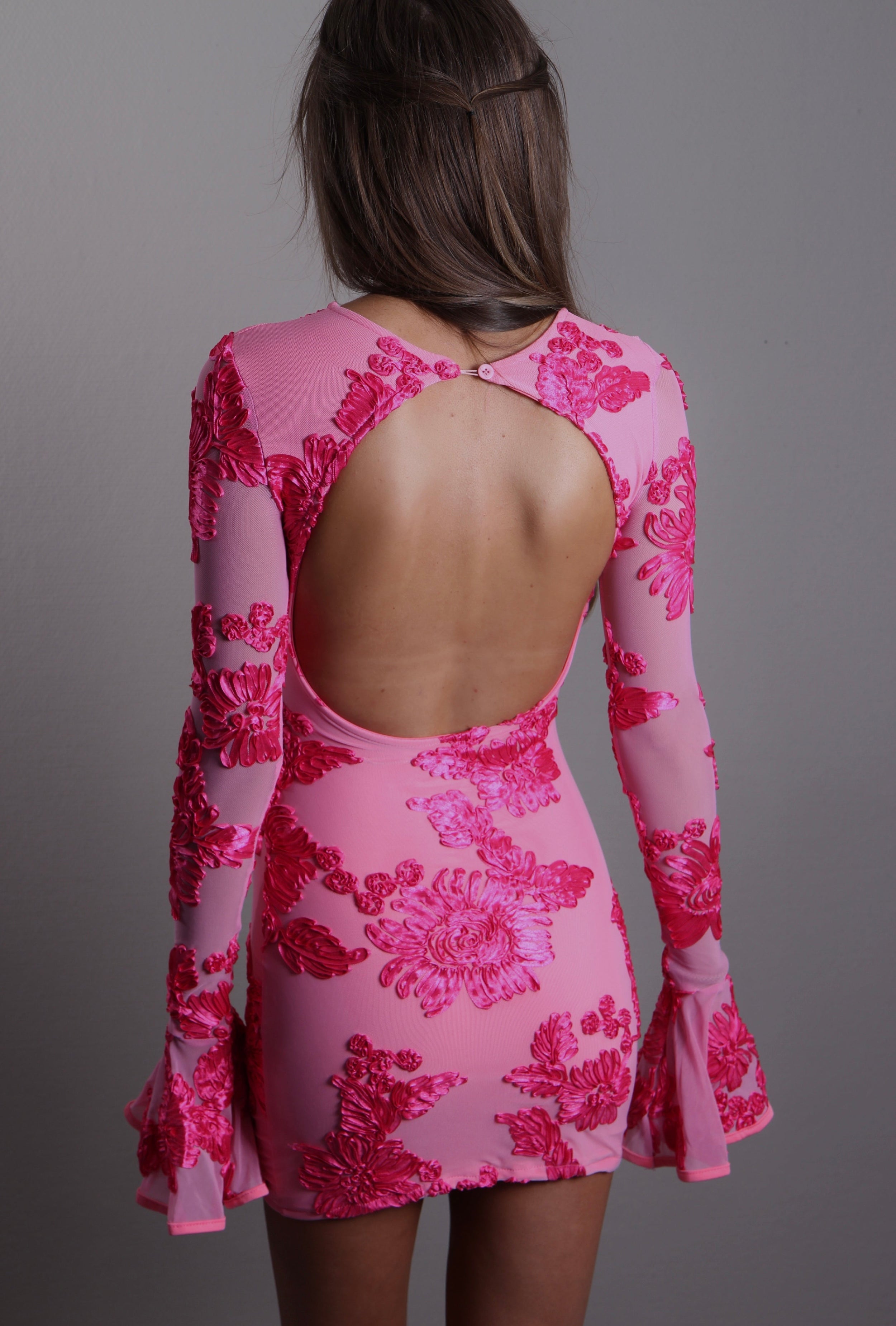 Flora Open Back Dress